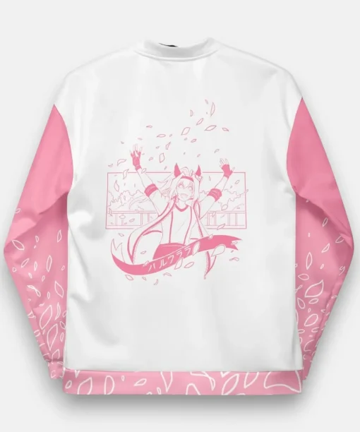 haru urara themed bomber jacket