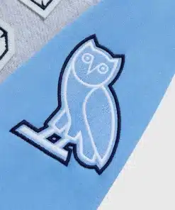 ncaa north carolina tar heels ovo blue and grey jacket