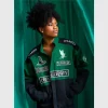 BoxLunch Wicked Elphaba Defying Gravity Racing Jacket – Green & Black