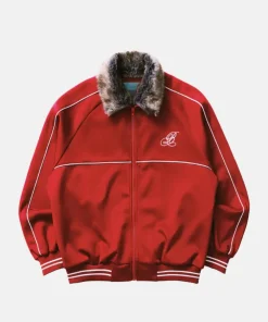 Brigade Fur Red Track Jacket