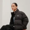 Graffiti Stussy Puffer Jacket Black