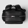Jiacca Classic The Philos Black Leather Backpack