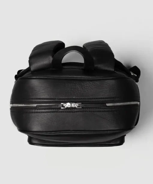 Jiacca Classic The Philos Black Leather Backpack