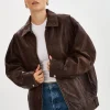 Lamarque THEIA Brown Leather Bomber Jacket