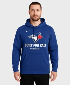 MLB Toronto Blue Jays Nike 2025 Postseason Authentic Collection Pullover Fleece Hoodie