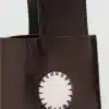 Mango Wome Double-Handle Leather Bag with Mirrors