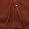 Maroon Suede Leather Shopper Bag for Women
