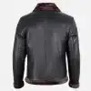 Men's Black Shearling Leather Jacket
