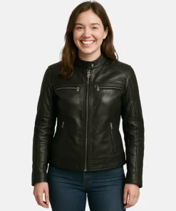 Men’s black VantaRacer Premium Leather girl