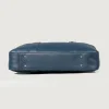 Offices Work Bag The Captain Midnight Blue Leather Briefcase