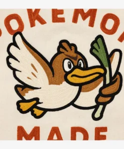 Shop Human Made x Pokemon Coverall Beige Cotton Jacket For Men & Women