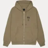 Shop Stussy Swim Out Zip Green Hoodie