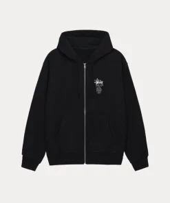 Shop Stussy Swim Out Zip Hoodie Black
