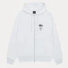 Shop Stussy Swim Out Zip Hoodie White