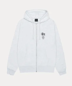 Shop Stussy Swim Out Zip Hoodie White