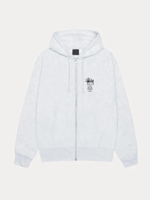 Shop Stussy Swim Out Zip Hoodie White
