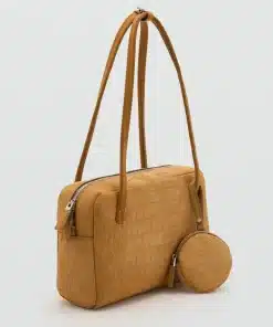Small Suede Bowling Handbag