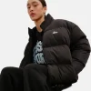 Stussy Classic Graffiti Puffer Jacket Black