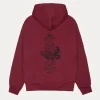 Stussy Swim Out Maroon Zip Up Hoodie