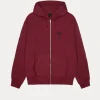 Stussy Swim Out Zip Hoodie Maroon