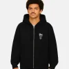 Stussy Swim Zip Up Black Hoodie