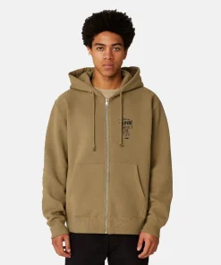 Stussy Swim women Zip Up Hoodie green