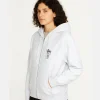 Stussy White Swim Zip Up Hoodie