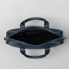 The Captain Midnight Leather Blue Briefcase