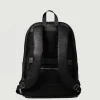 The Philos Black Leather Backpack sale