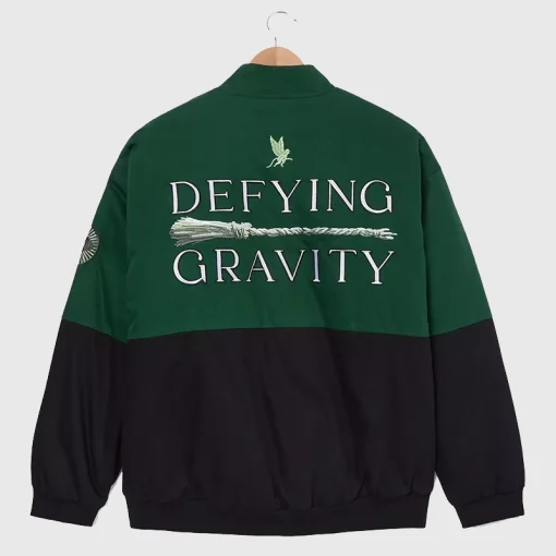 Wicked Elphaba Defying Gravity Racing Jacket Green