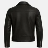 biker leather back jacket