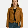 biker leather model girl jacket ten