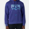 chicago marathon 2025 hoodie blue – front
