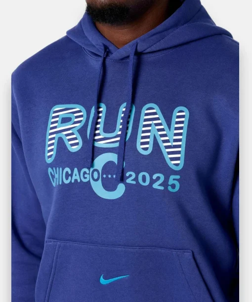 chicago marathon 2025 hoodie jacket blue