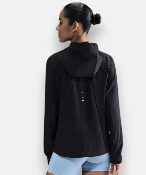 chicago marathon black jacket 2025 women windbreaker – back