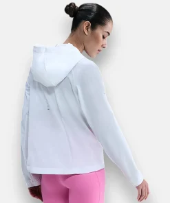 chicago marathon white windbreaker jacket 2025 women – back