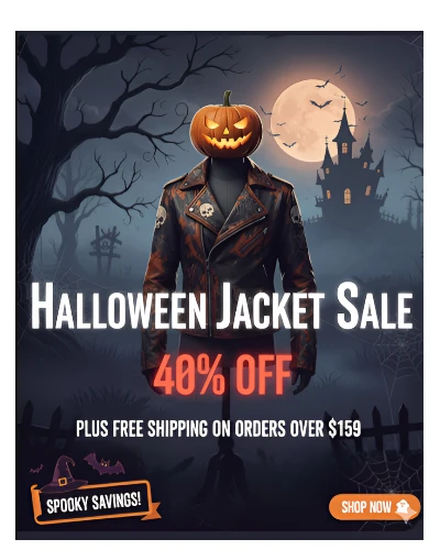 mobile banner Halloween Jackets Sale JIACCA