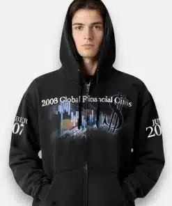 2008 global financial crisis Hoodie jacket – men