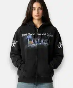 2008 global financial crisis Hoodie jacket – women
