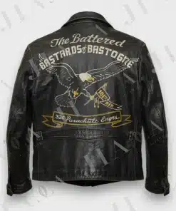 Airborne Bastogne 1944 Leather Jacket