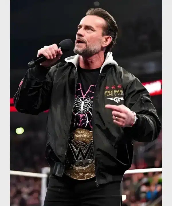 CM Punk Hooded Bomber Jacket