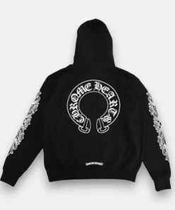 Chrome Hearts Zip Up Hoodie Black