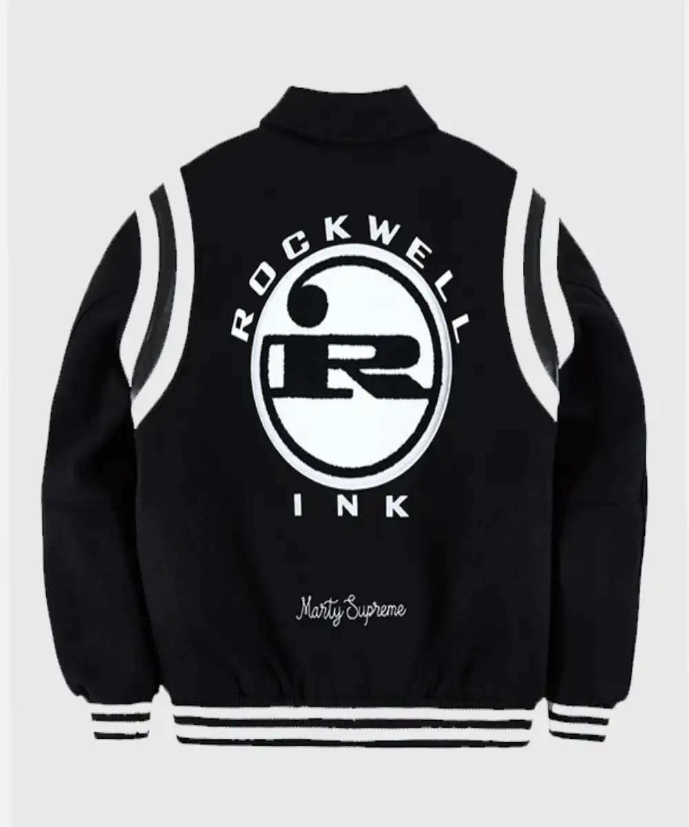 Golf Wang x Marty Supreme 2025 Rockwell Wool Varsity Jacket Black