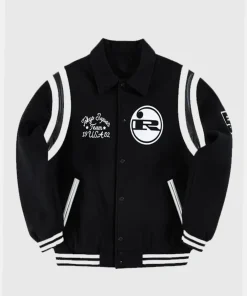 Golf Wang x Marty Supreme Rockwell Varsity Jacket Black