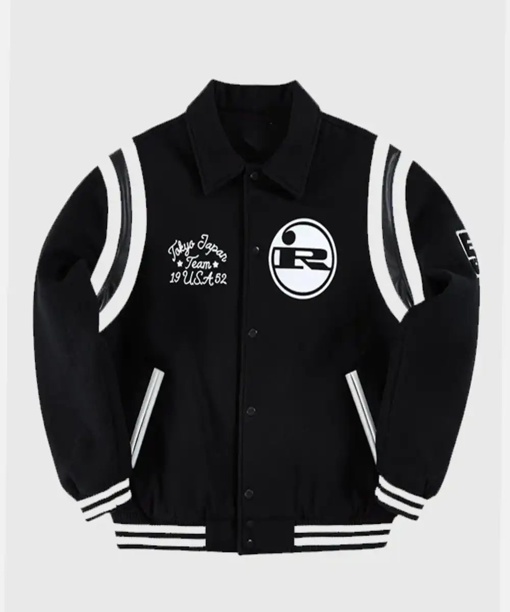 Golf Wang x Marty Supreme Rockwell Varsity Jacket Black