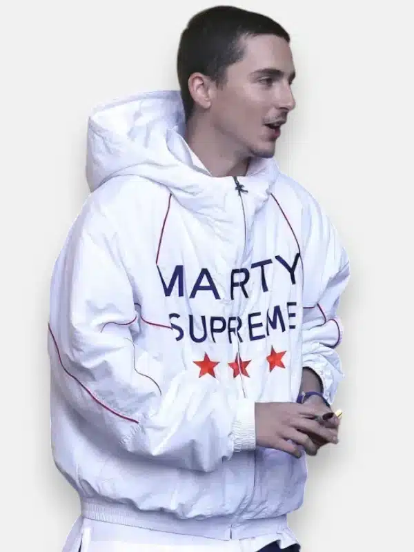 Marty Supreme Jacket – Timothée Chalamet White Color