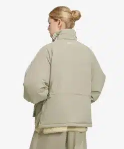 Adidas Unisex 3-Stripes Padded Jacket Beige