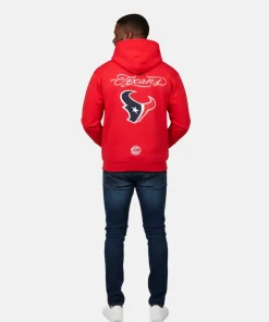 BORN X RAISED+TEXANS FINE LINE HOODIE red mens