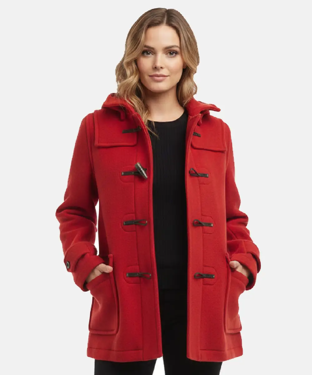 Charachter Lana Condor TV Series To All the Boys P.S. I Still Love You Lara Jean Red Duffle Coat