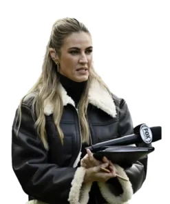 Erin Andrews Black Leather Jacket